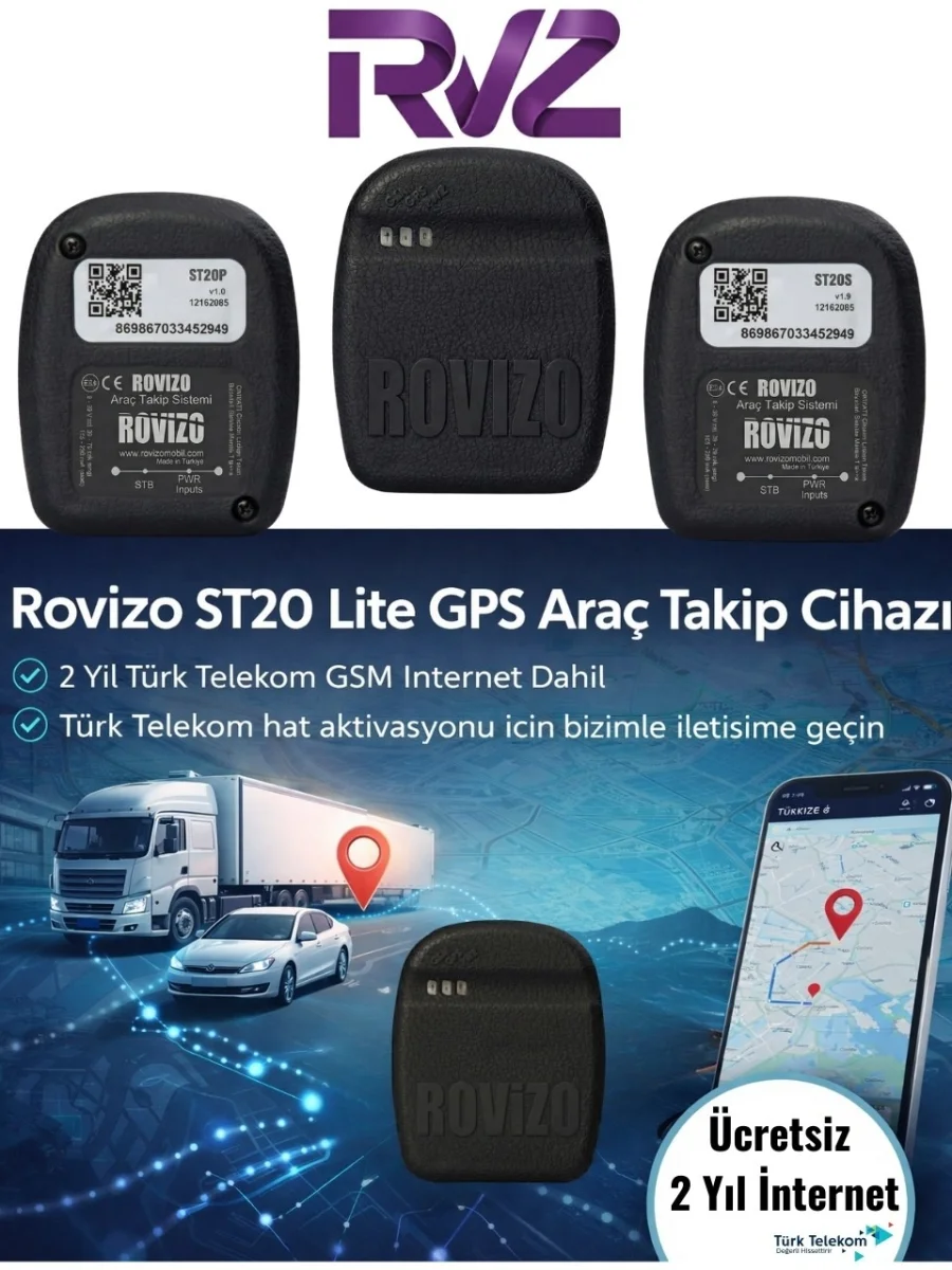 SEYİR ST20 Lite Gps Araç Takip Cihazı | 2 Yıl Türk Telekom Gsm Internet Dahil - Araç Kamerası Hediye